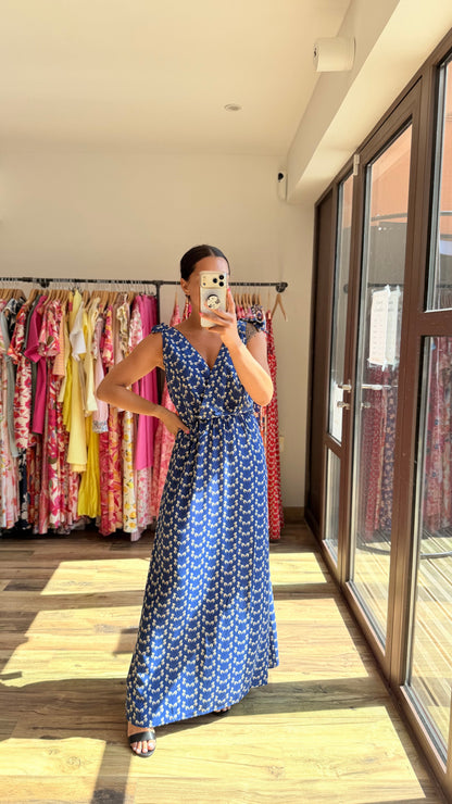 Robe longue Mahé CURVY azul