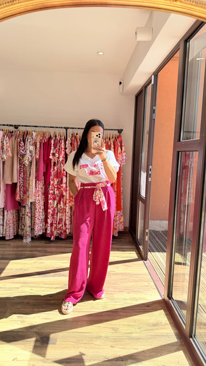 Pantalón Candice fucsia CURVY