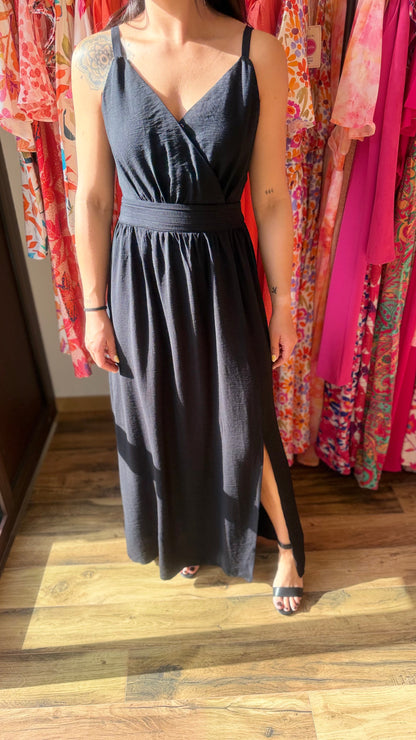 Ropa larga Molly negra CURVY