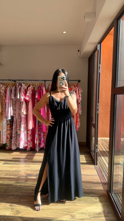 Ropa larga Molly negra CURVY