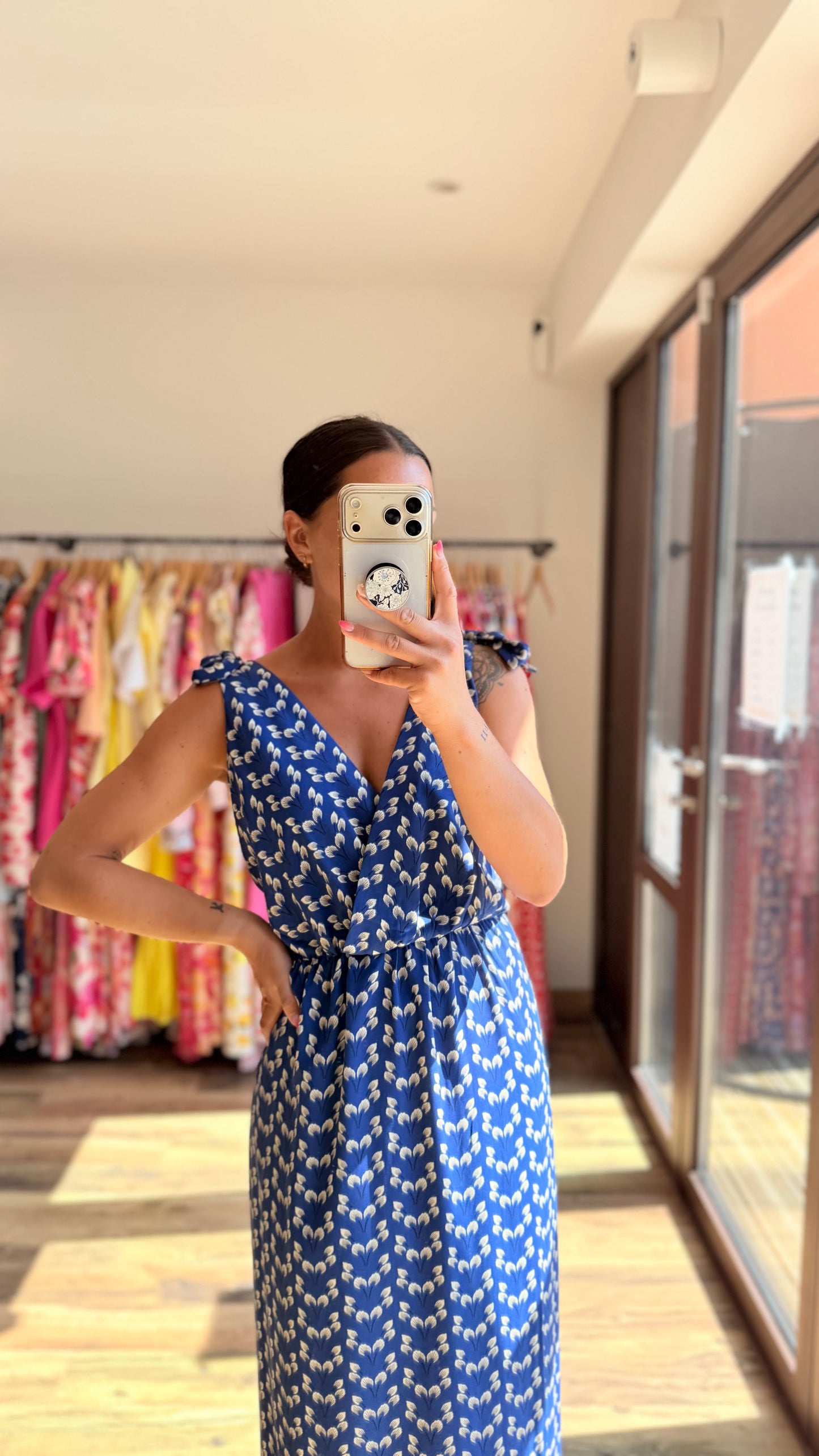 Robe longue Mahé CURVY azul