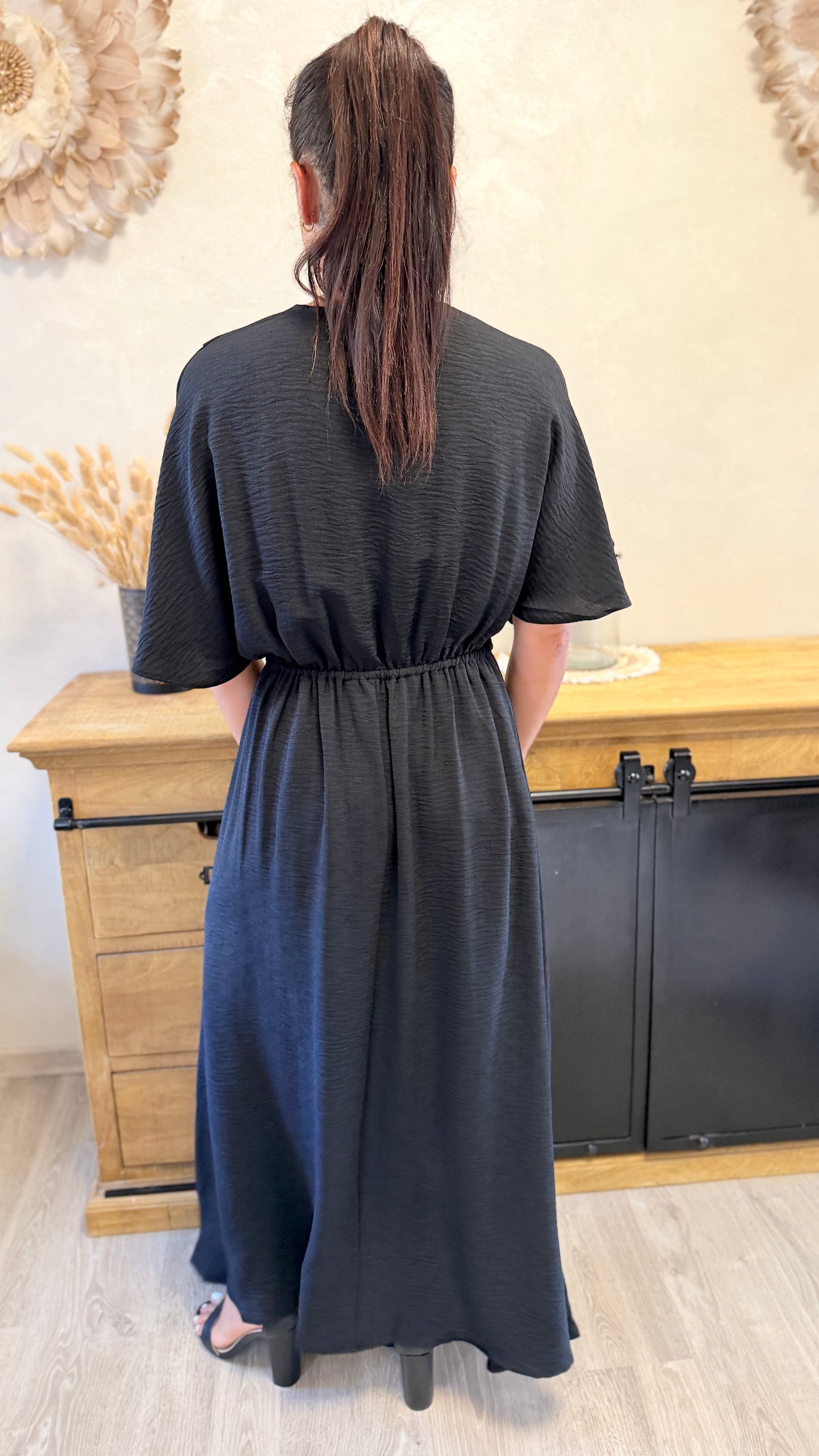 Julia – Vestido largo negro