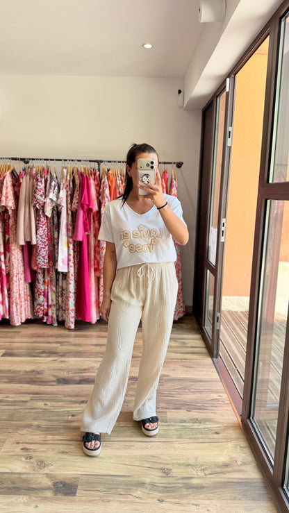 Camiseta la vie en rose beige CURVY