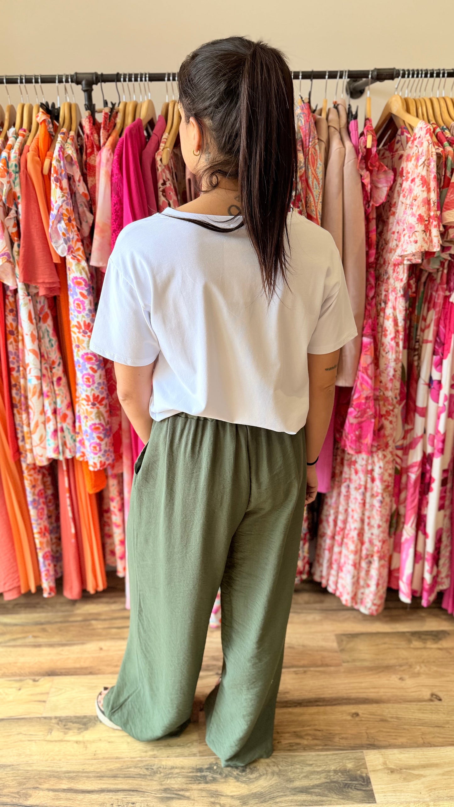 Camiseta la vie en rose kaki CURVY