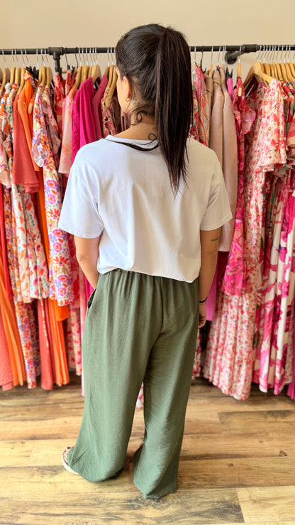 Camiseta la vie en rose kaki CURVY
