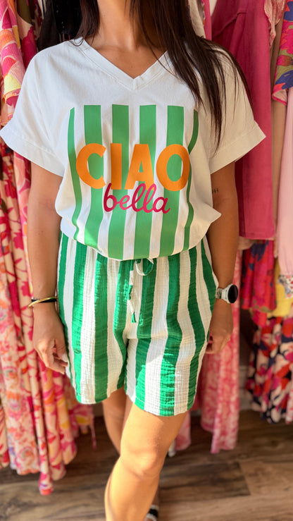 Nadia – Camiseta básica verde