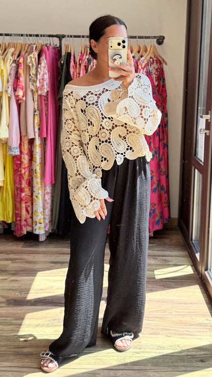 Pantalón Valentino negro CURVY
