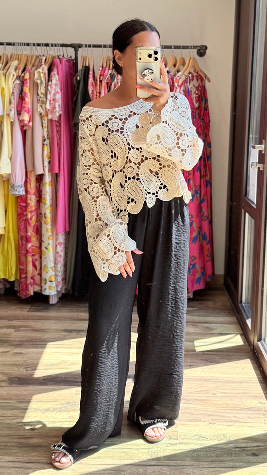 Pantalón Valentino negro CURVY