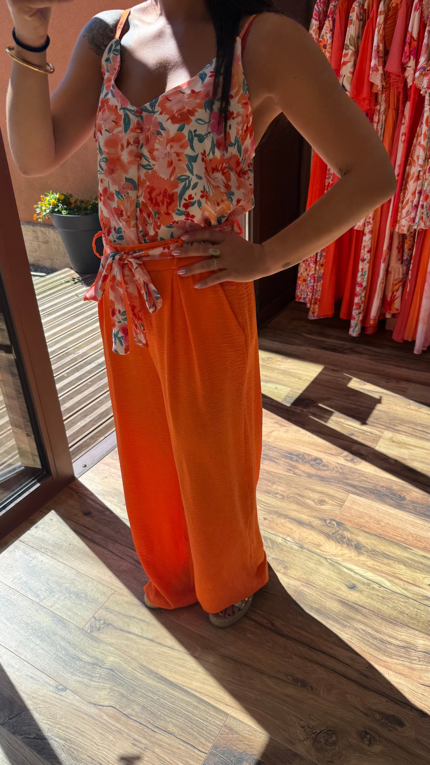 Pantalón Candice naranja CURVY