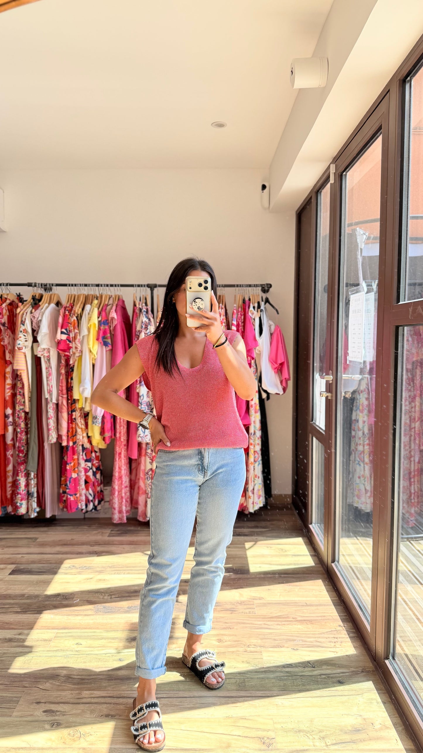 Top Milane coral CURVY