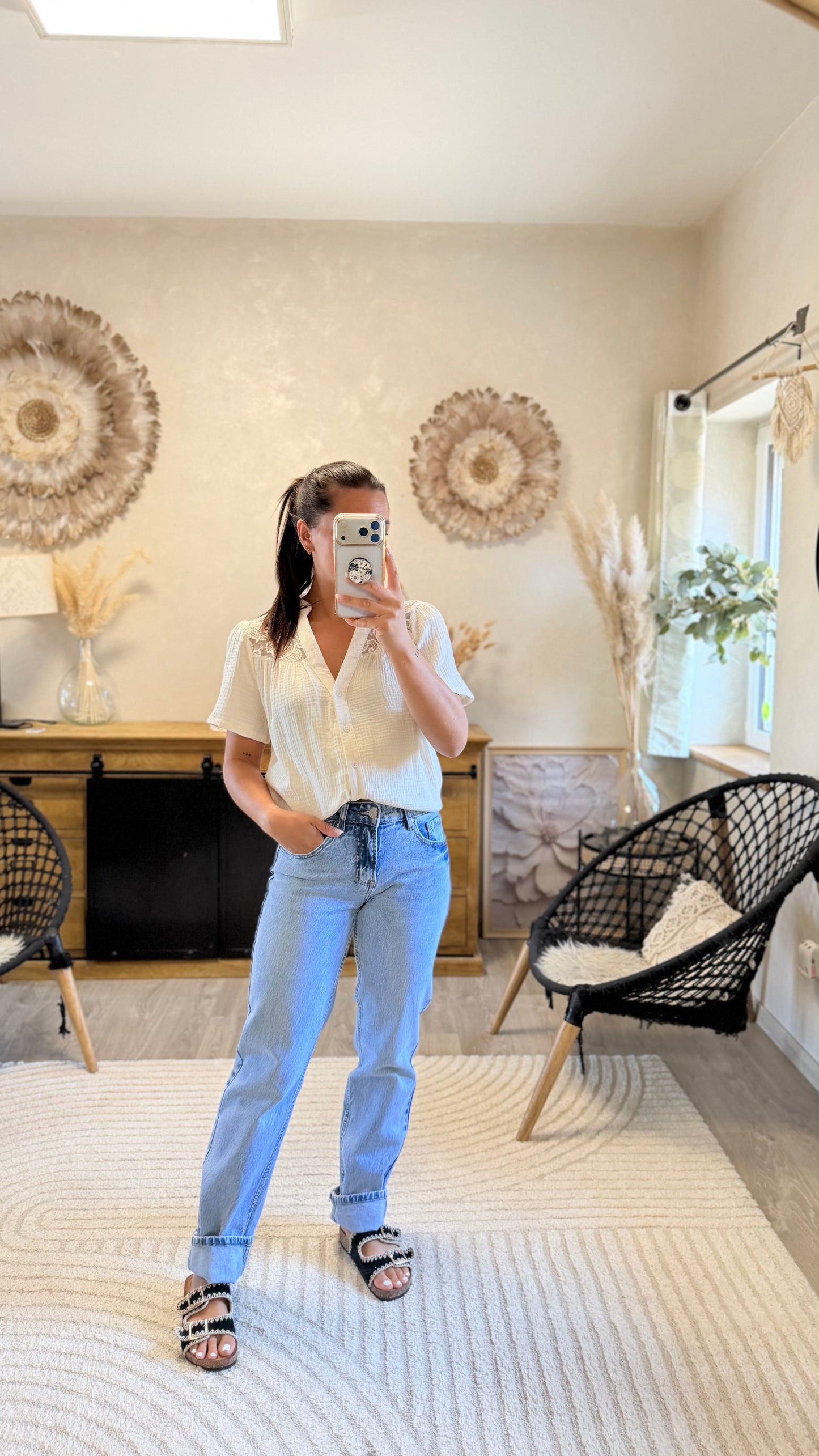 Sonia – Blusa beige