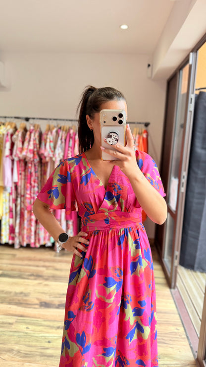 Robe longue Judith CURVY (dos ouvert) (PRÉCOMMANDE EXPÉDITION 16/06)