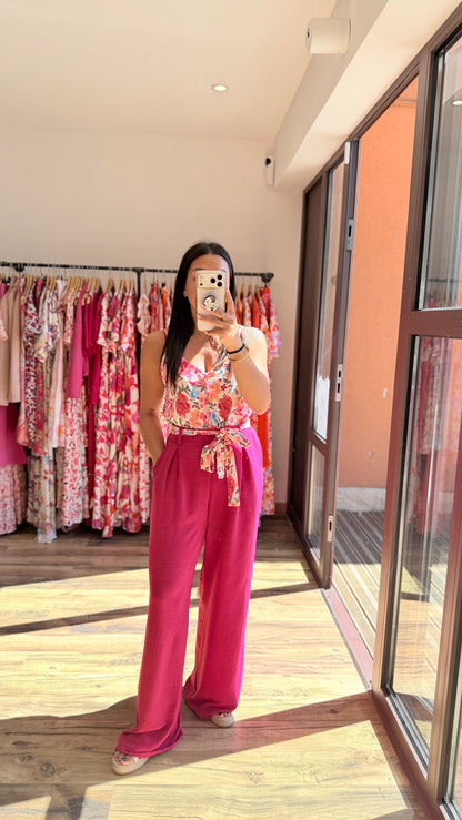 Top Hugo rosa fucsia CURVY