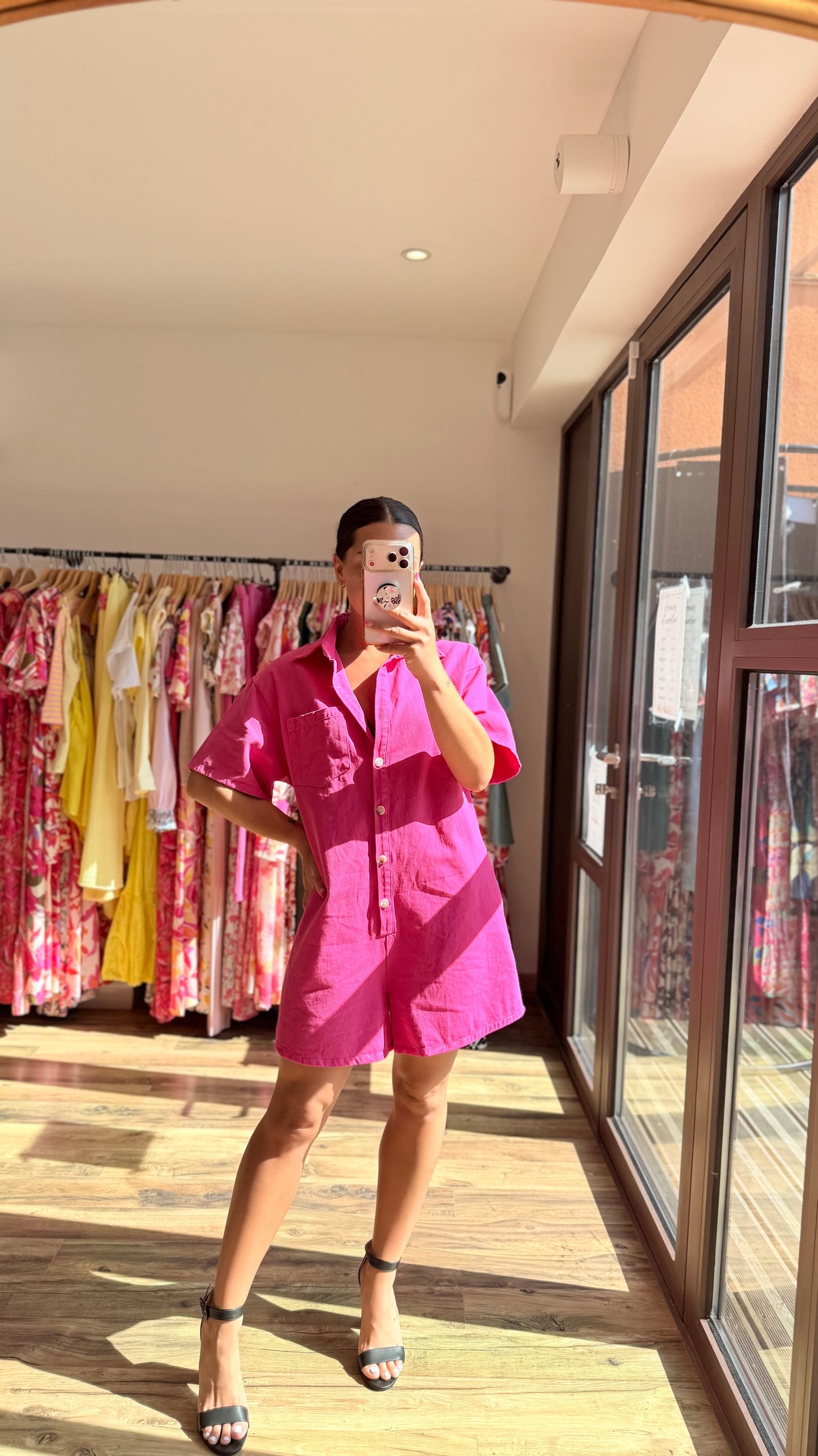 Combinaison Iago CURVY fucsia