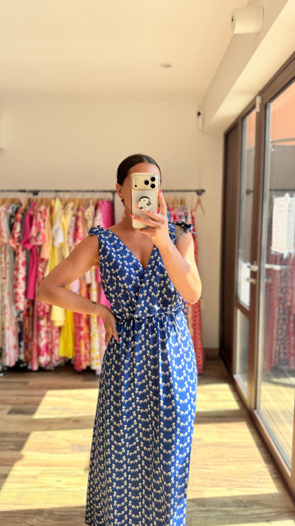 Robe longue Mahé CURVY azul