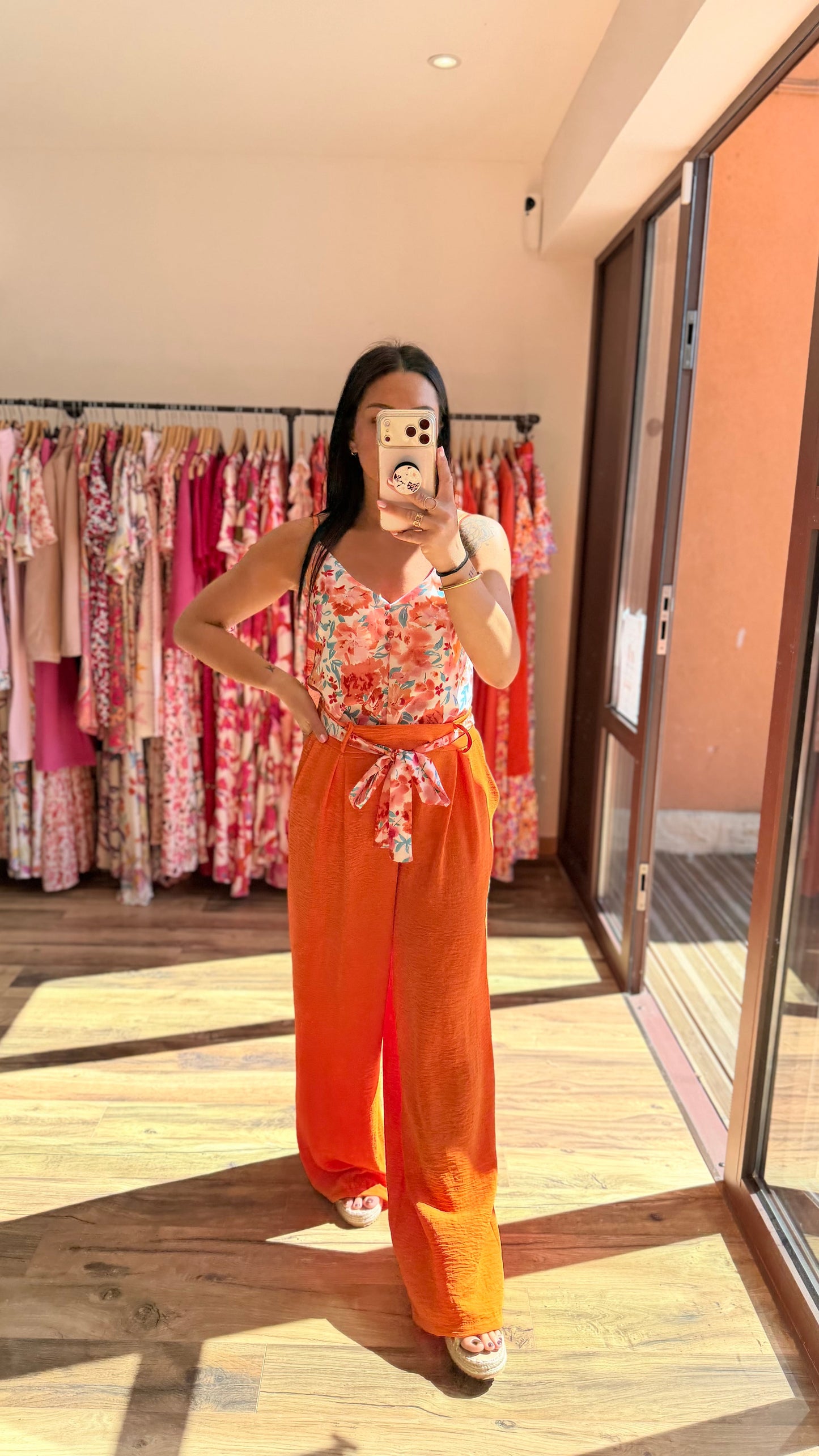 Pantalón Candice naranja CURVY
