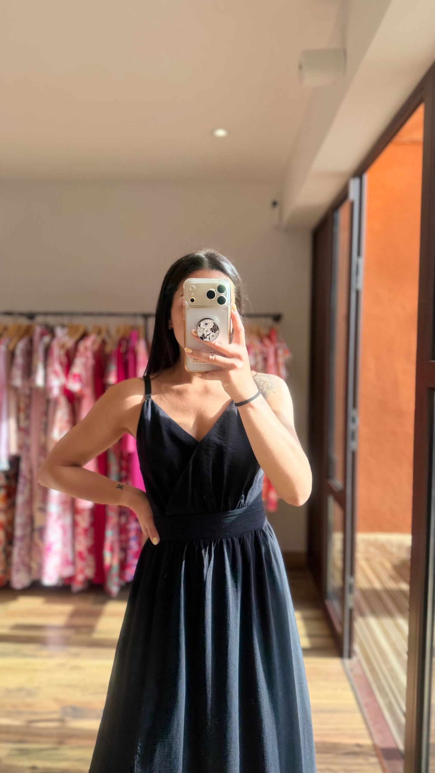 Ropa larga Molly negra CURVY