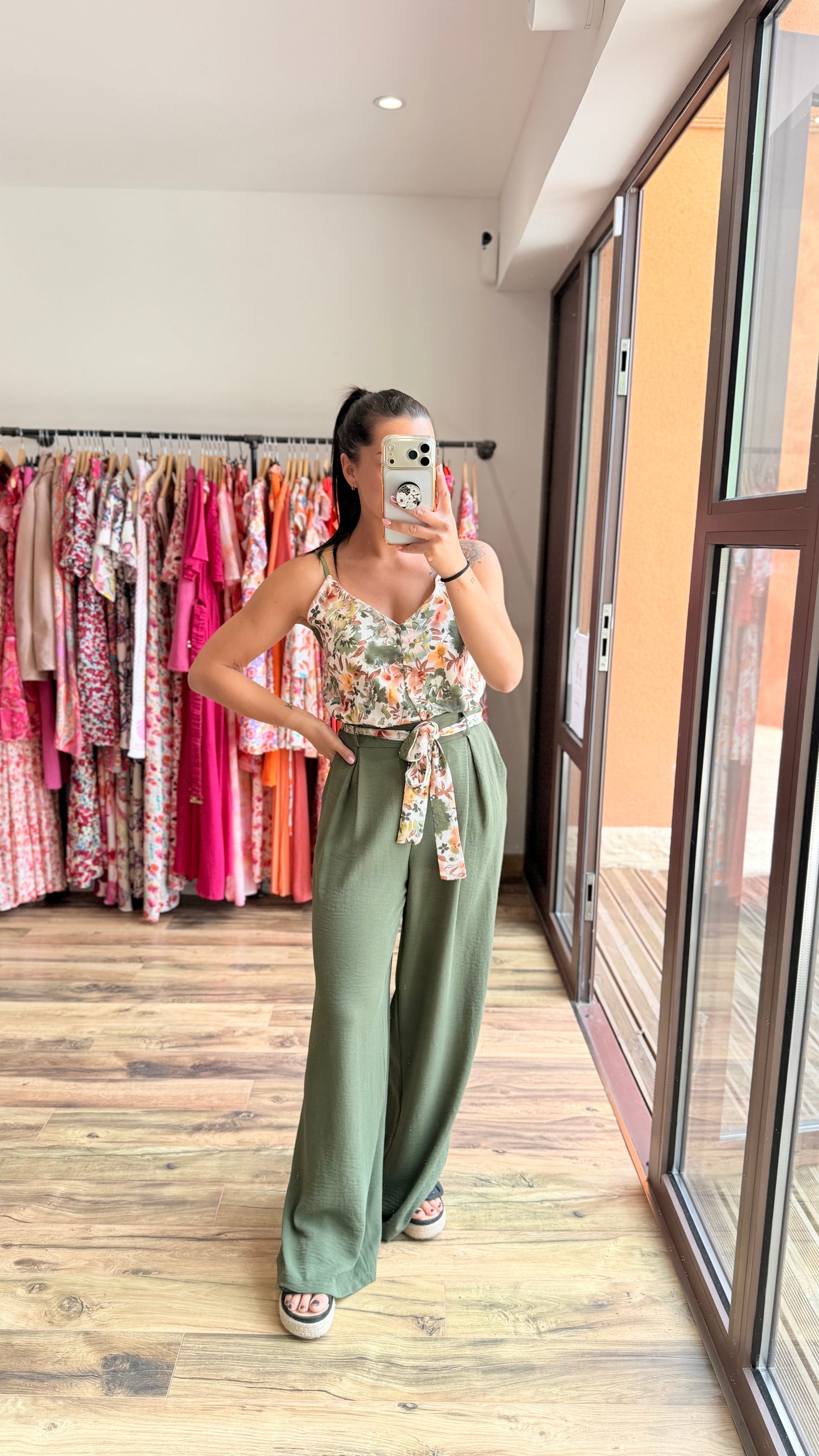 Pantalón Candice kaki CURVY
