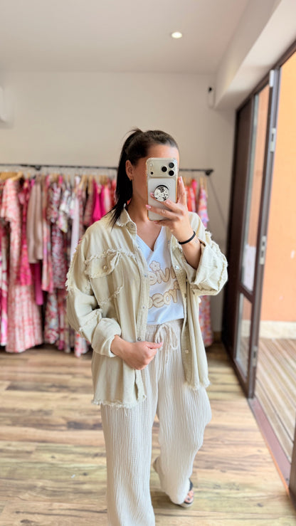 Camiseta la vie en rose beige CURVY