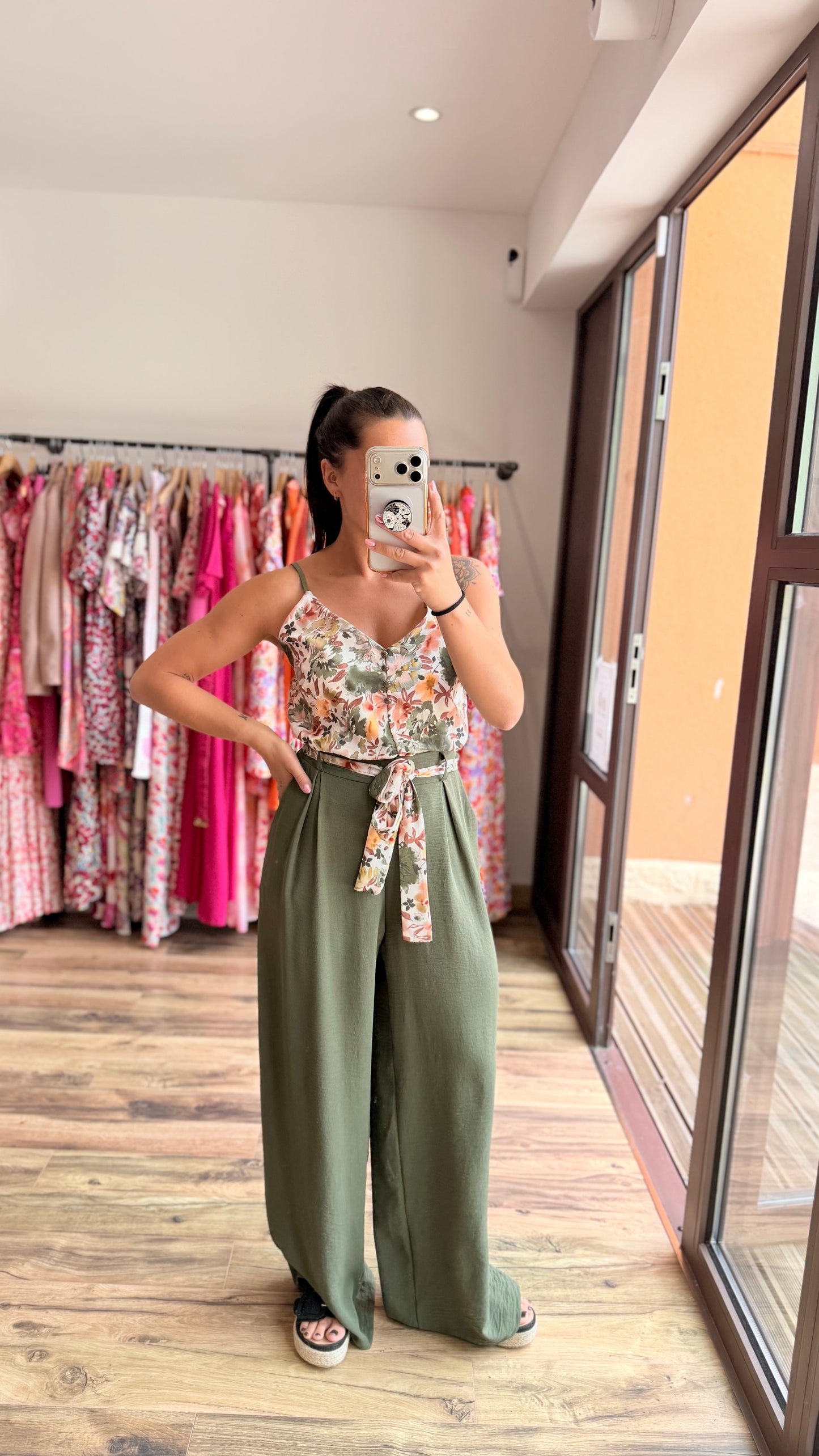 Pantalón Candice kaki CURVY