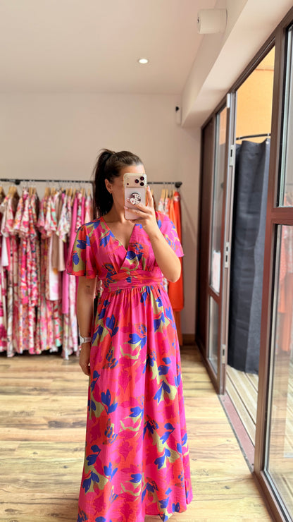 Robe longue Judith CURVY (dos ouvert) (PRÉCOMMANDE EXPÉDITION 16/06)