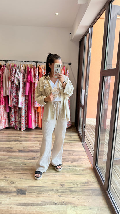 Camiseta la vie en rose beige CURVY