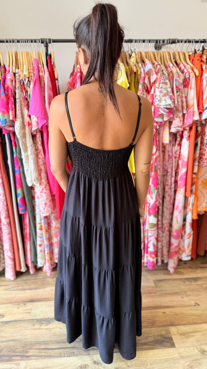 Ropa larga Soleil negro CURVY