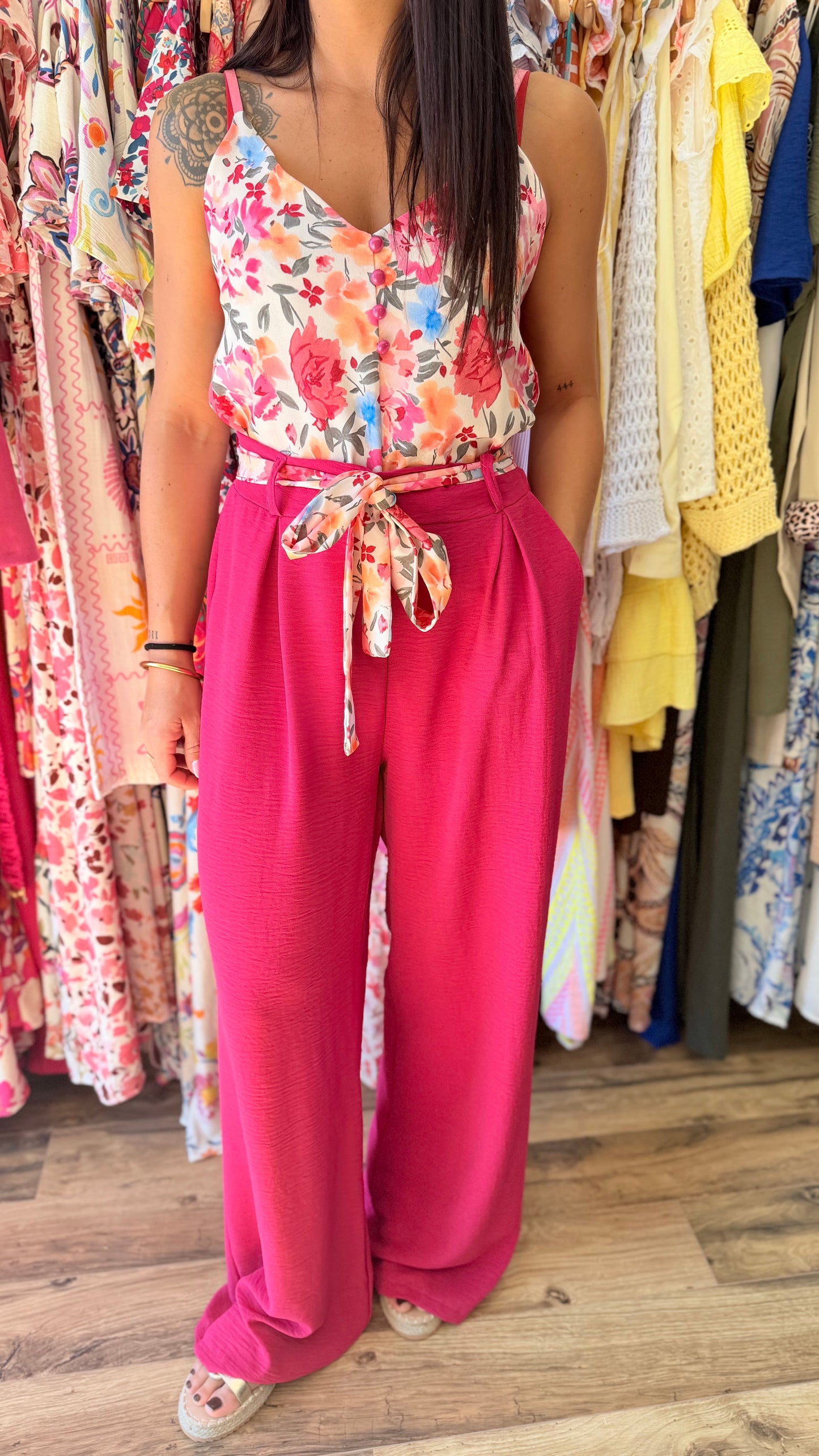 Pantalón Candice fucsia CURVY