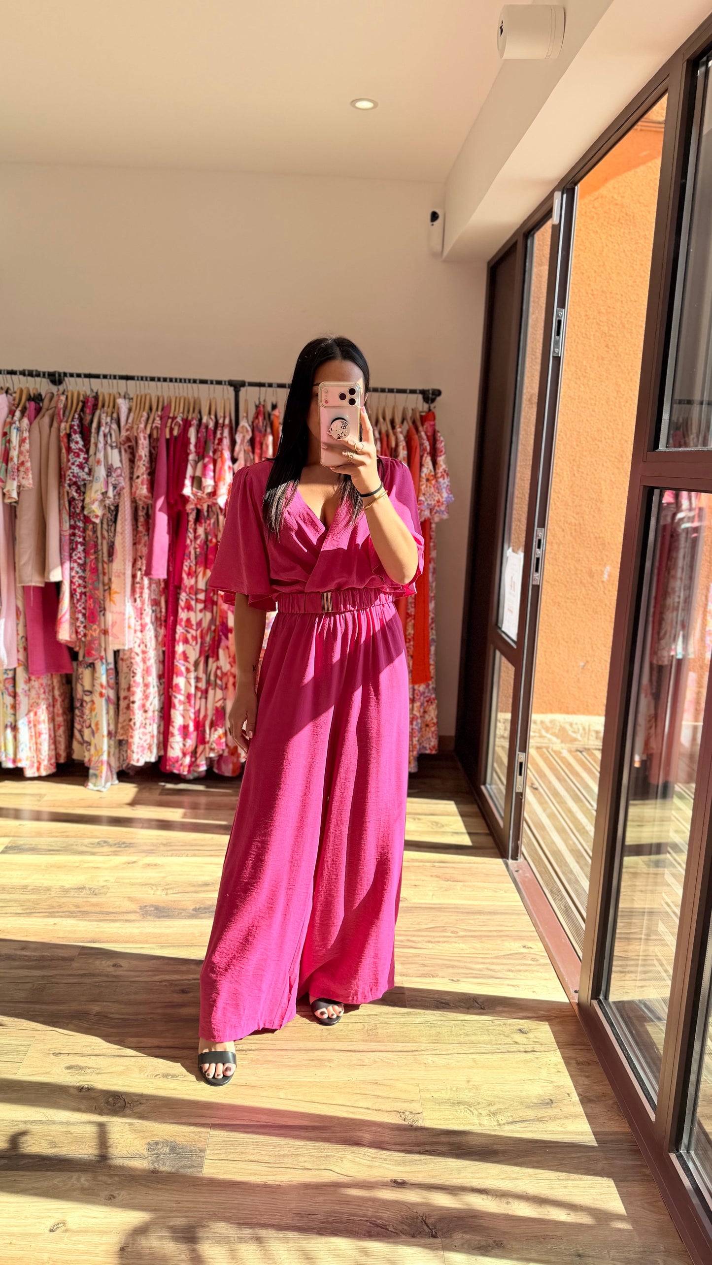 Combinaison Slomé rosa fucsia CURVY
