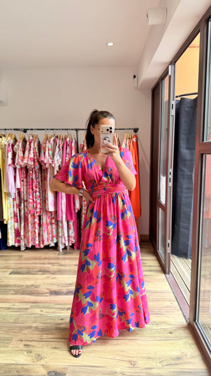 Robe longue Judith CURVY (dos ouvert) (PRÉCOMMANDE EXPÉDITION 16/06)