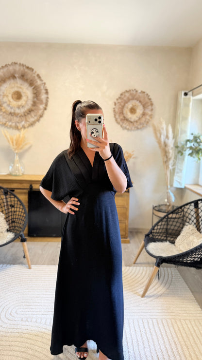 Julia – Vestido largo negro