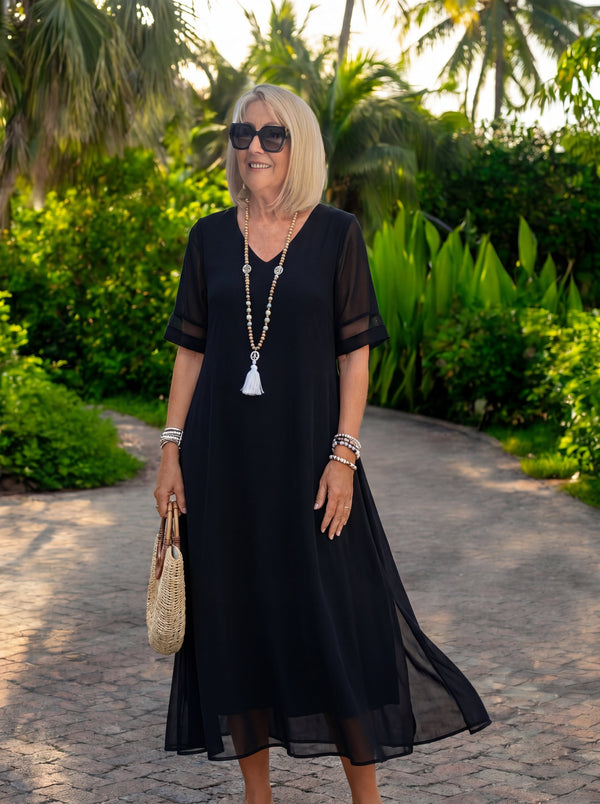 Auris – Vestido midi favorecedor