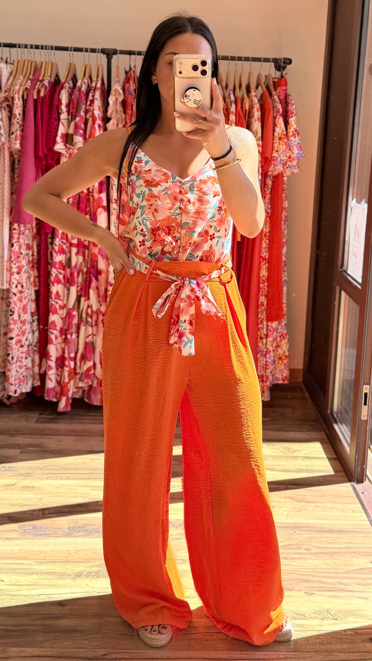 Pantalón Candice naranja CURVY