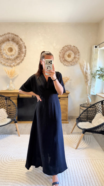 Robe longue Jehan CURVY noir