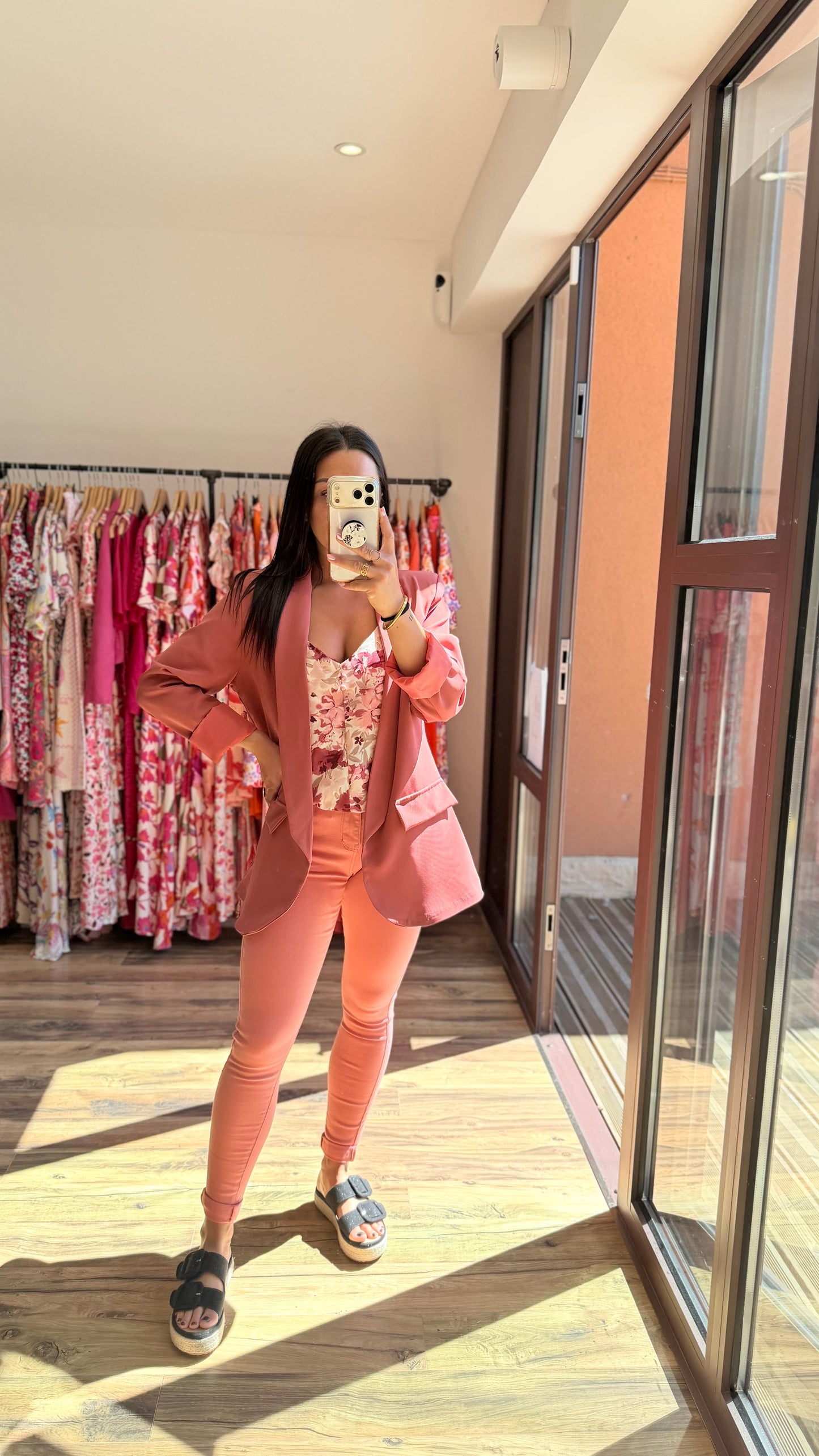 Jean Finda salmón CURVY