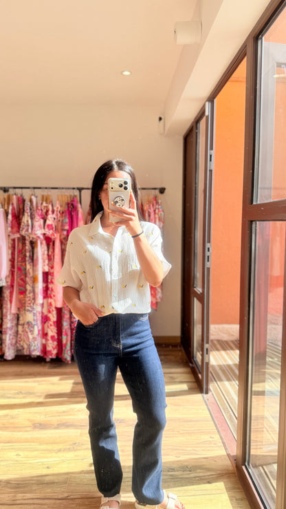 Camisa de gasa limón 🍋 CURVY