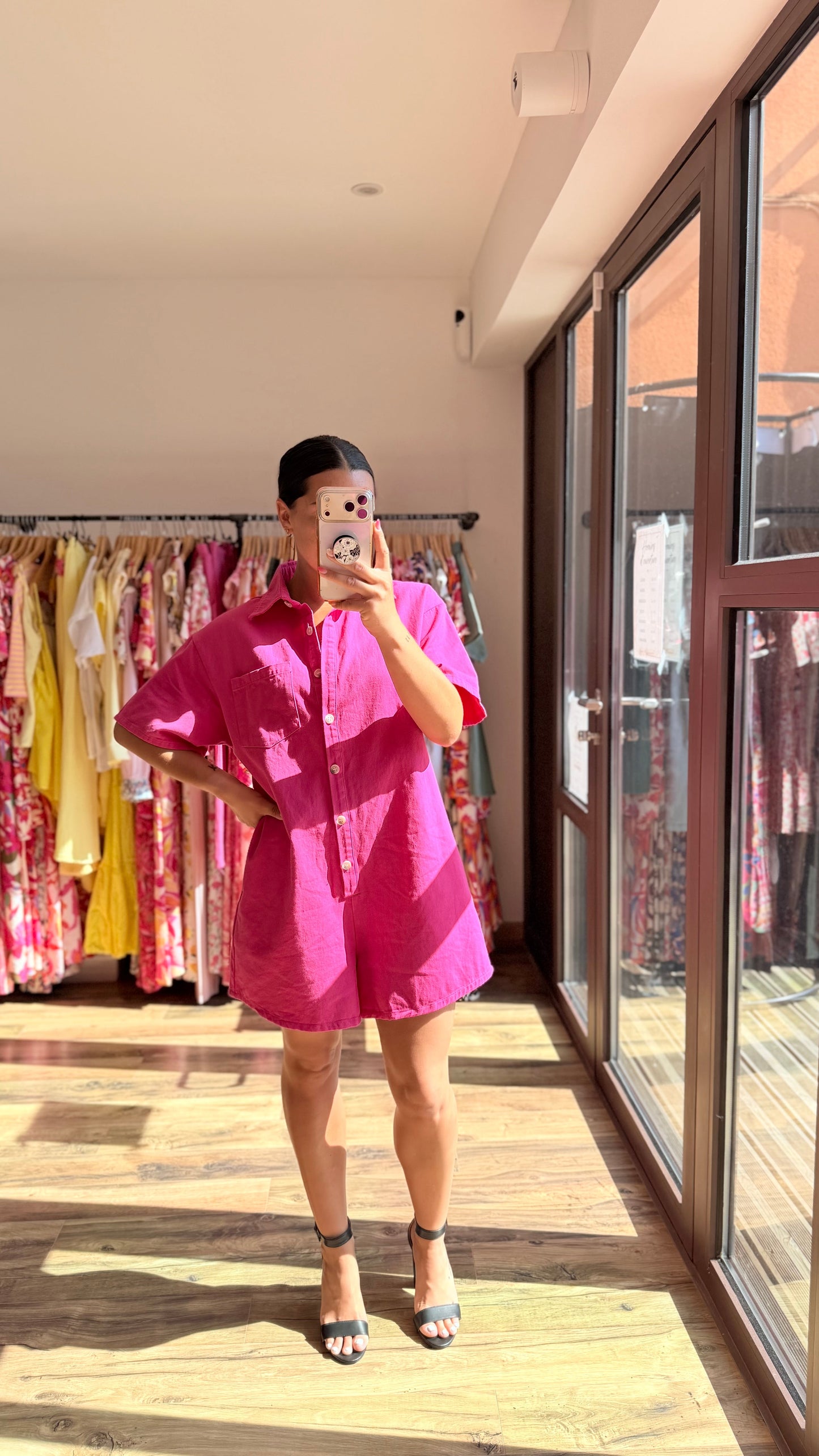 Combinaison Iago CURVY fucsia