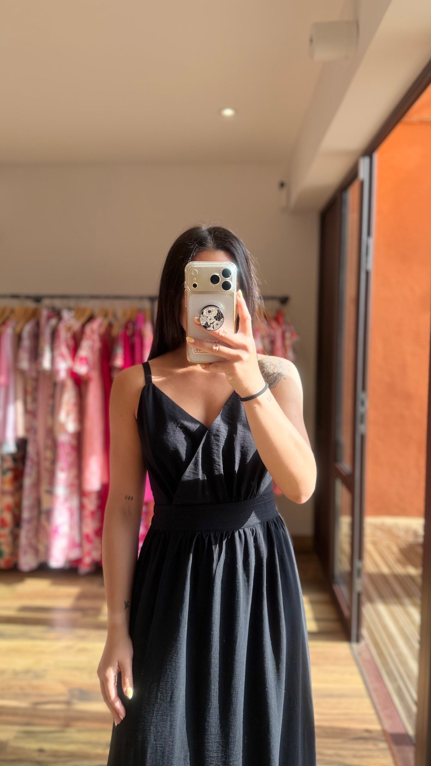 Ropa larga Molly negra CURVY
