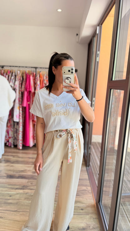 Pantalón Candice beige CURVY