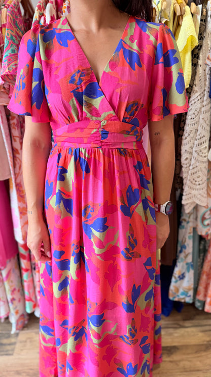 Robe longue Judith CURVY (dos ouvert) (PRÉCOMMANDE EXPÉDITION 16/06)