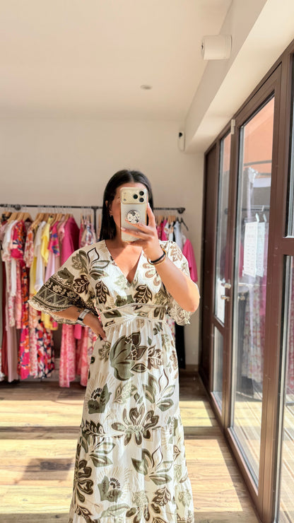 Vestido largo Coline CURVY Kaki