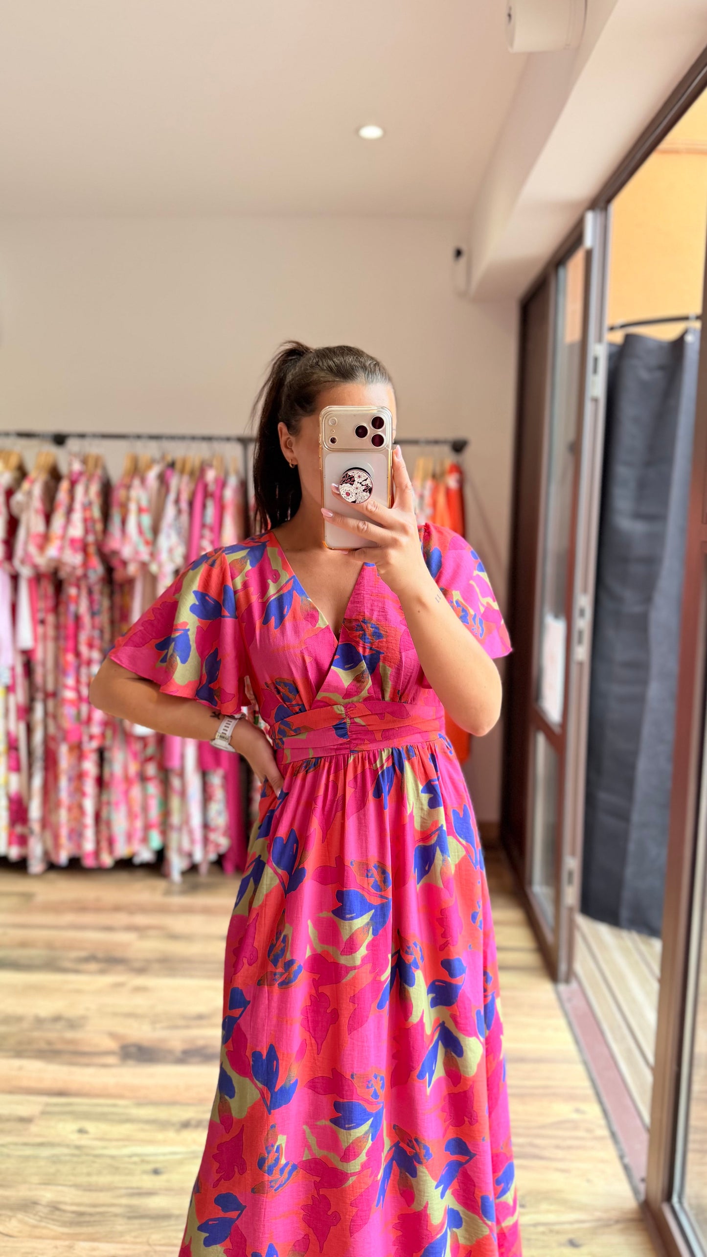 Robe longue Judith CURVY (dos ouvert) (PRÉCOMMANDE EXPÉDITION 16/06)