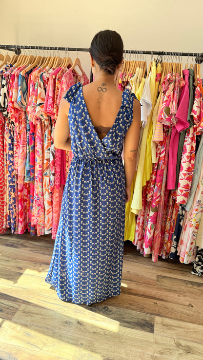 Robe longue Mahé CURVY azul