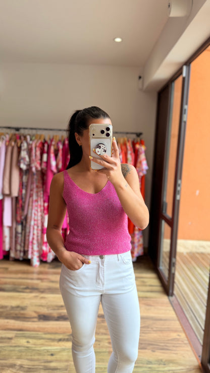 Top Afida fucsia CURVY