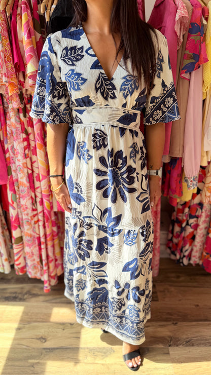 Helena – Vestido largo marino