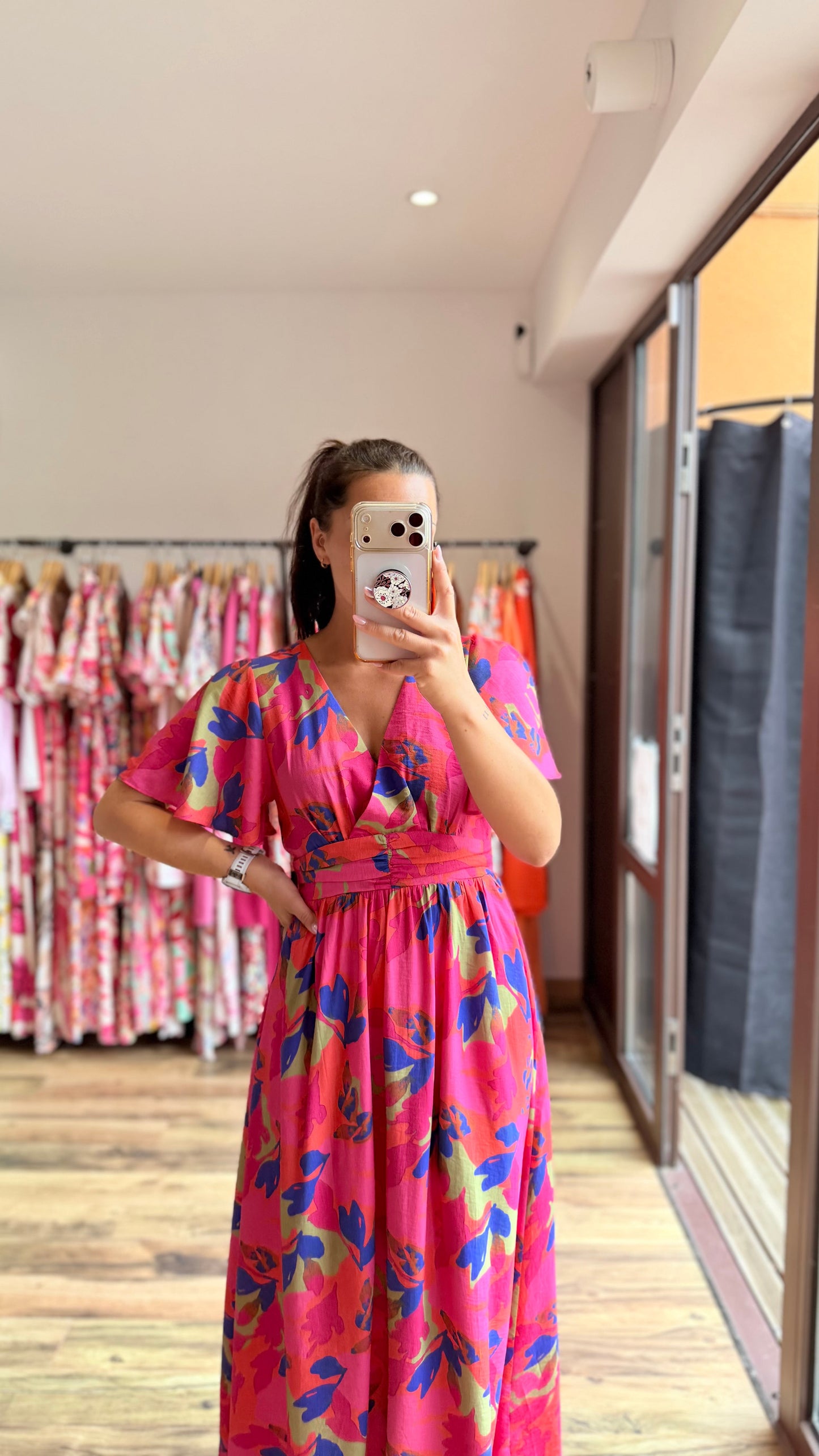 Robe longue Judith CURVY (dos ouvert) (PRÉCOMMANDE EXPÉDITION 16/06)