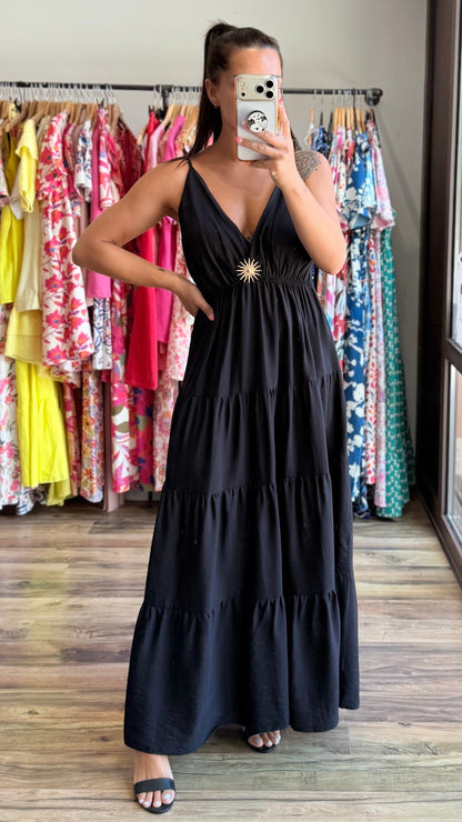 Ropa larga Soleil negro CURVY