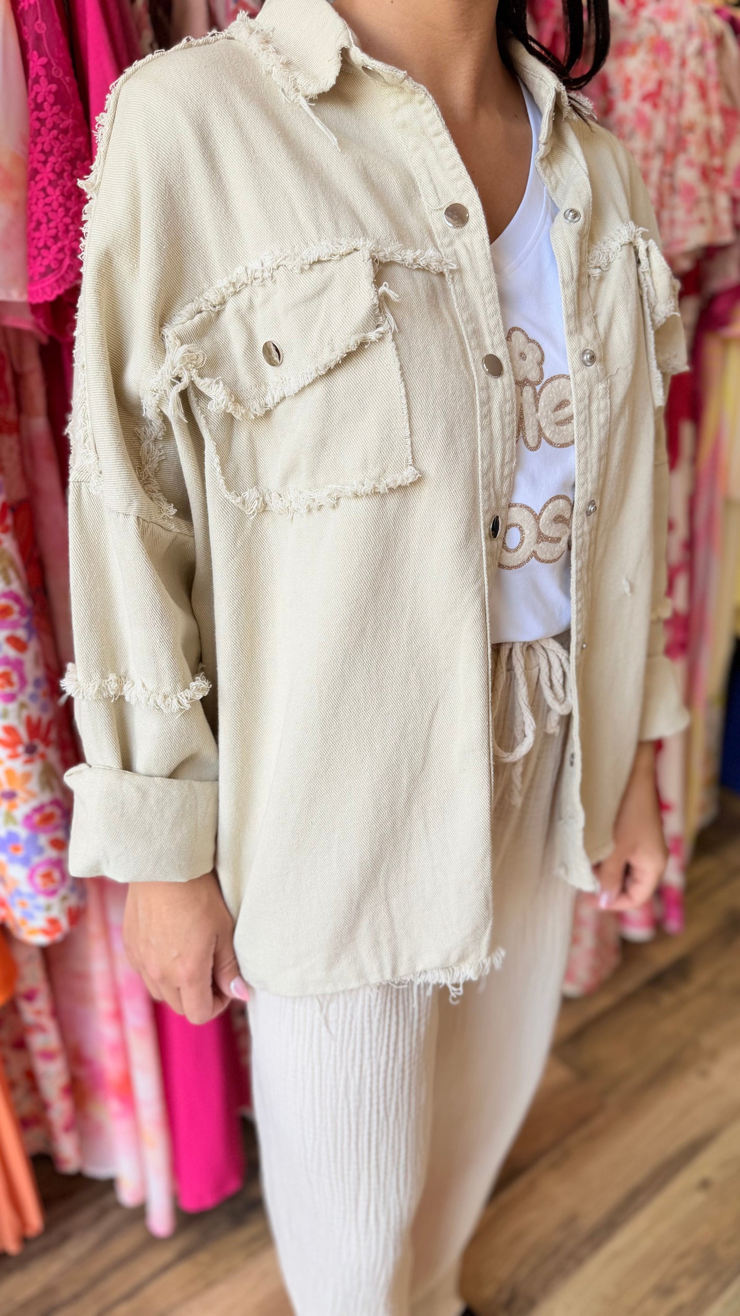 Camiseta la vie en rose beige CURVY