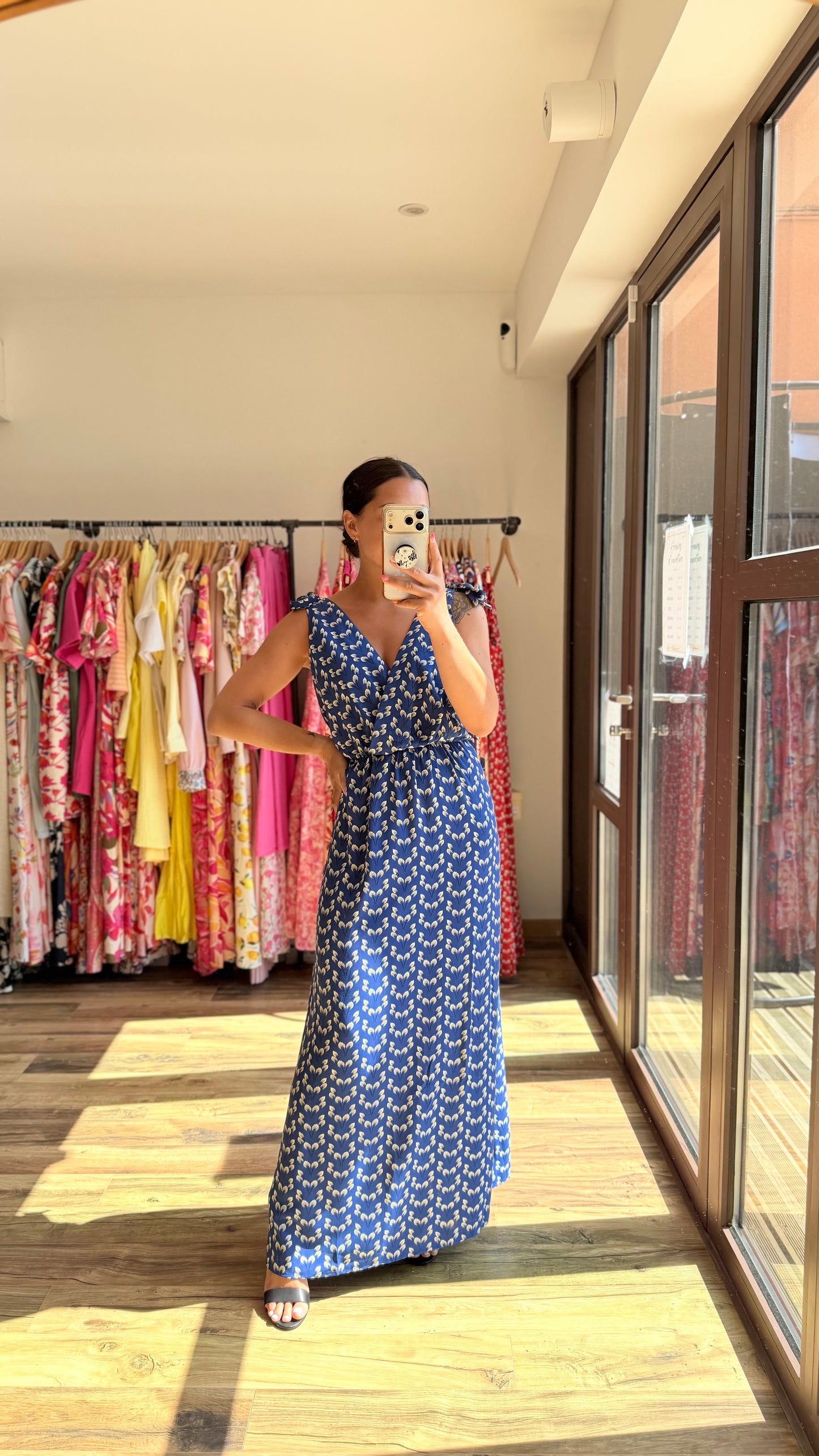 Robe longue Mahé CURVY azul