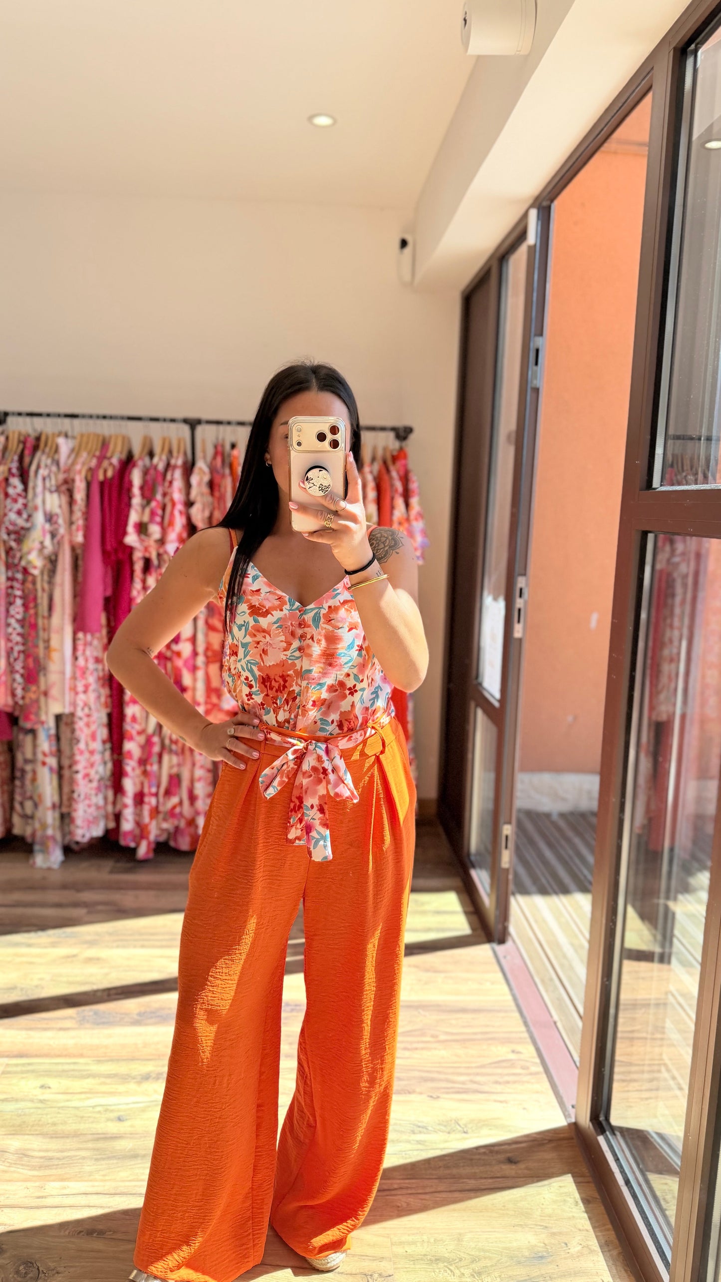 Pantalón Candice naranja CURVY